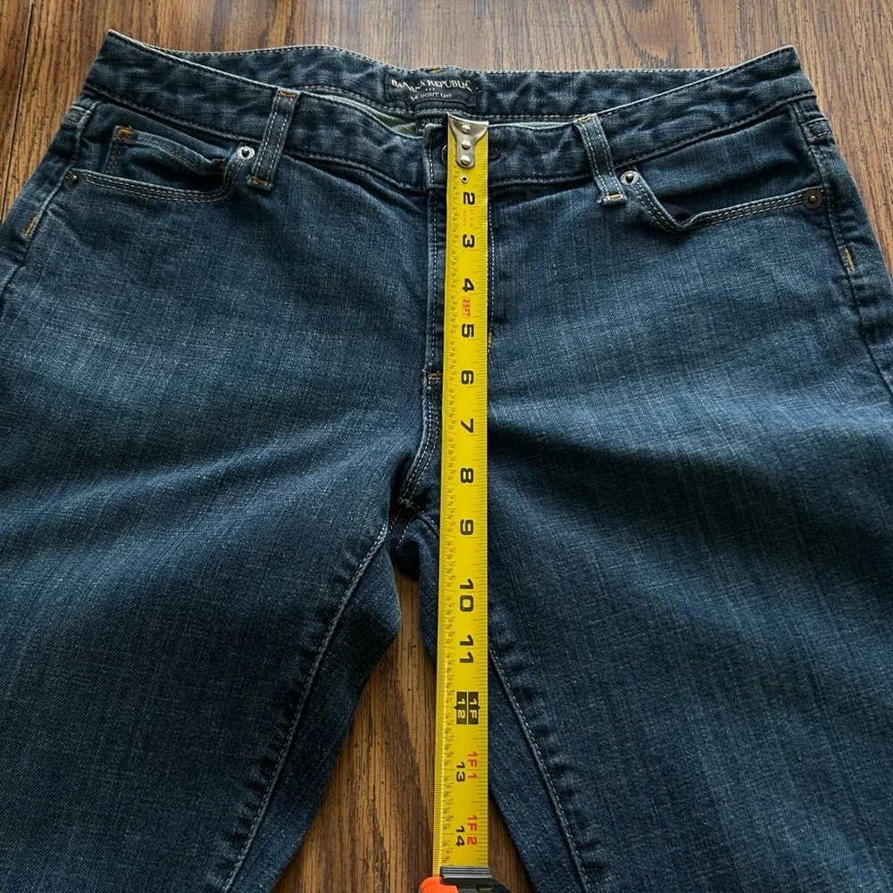 Banana Republic Straight Leg Dark Wash Stretch Jeans EUC sz 26/8S